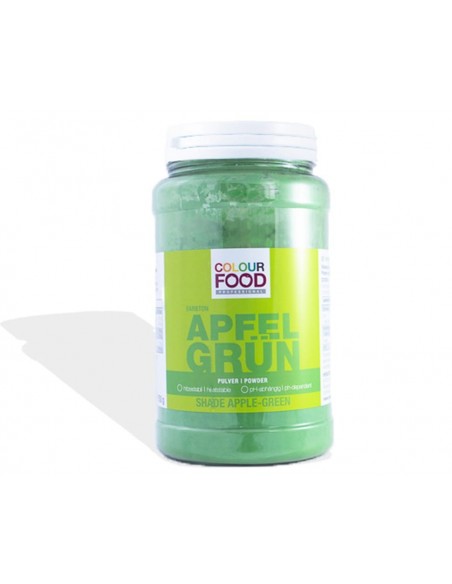 Colorant Alimentar Natural Verde pulbere, nuanța Apple, greutate netă 750g.