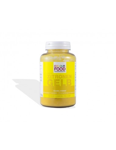 Colorant Alimentar Natural Galben pulbere, nuanța Lemon, greutate netă 120g.